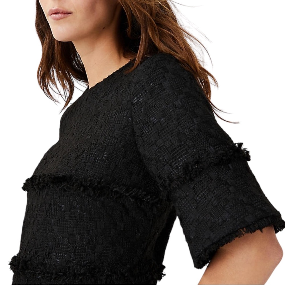 Ann Taylor Tweed Trim Shift Dress - Picture 2 of 10